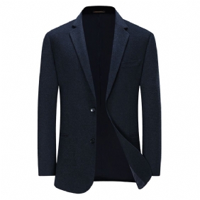 Blazer Herre Ekstra Stor Sportsjakke Uformell Business Moderne To Knapper Lapel