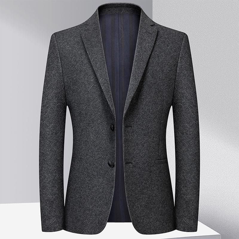 Blazer Herre Ull Business Moderne Slim To Knapper