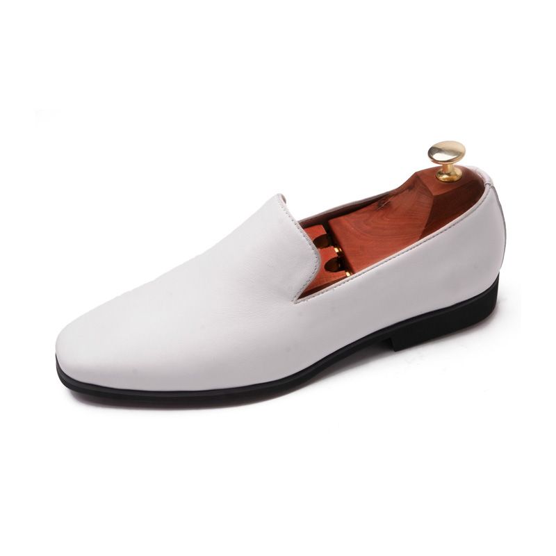 Kjole For Menn Sko Cow Leather Moccasin Loafer Bryllup