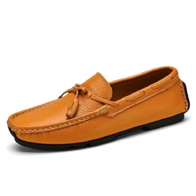 Loafers For Menn Moccasin Tassel Cow Leather