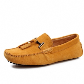 Moccasin Loafer For Menn Kjøresko Dusk Semsket Skinn